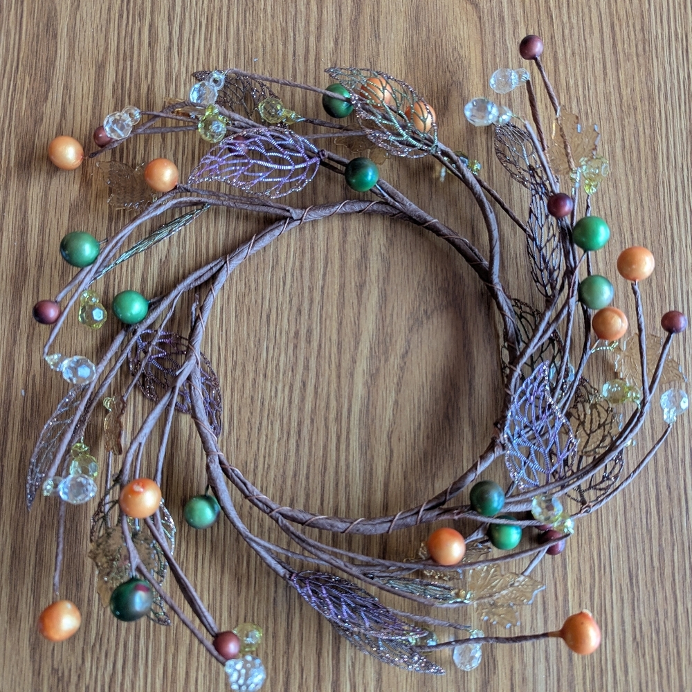 Fall/Autumn Candle Wreath